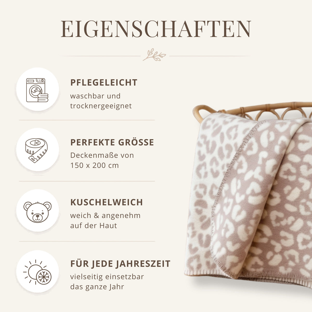 BIO-MAMA DECKE 'LEO'