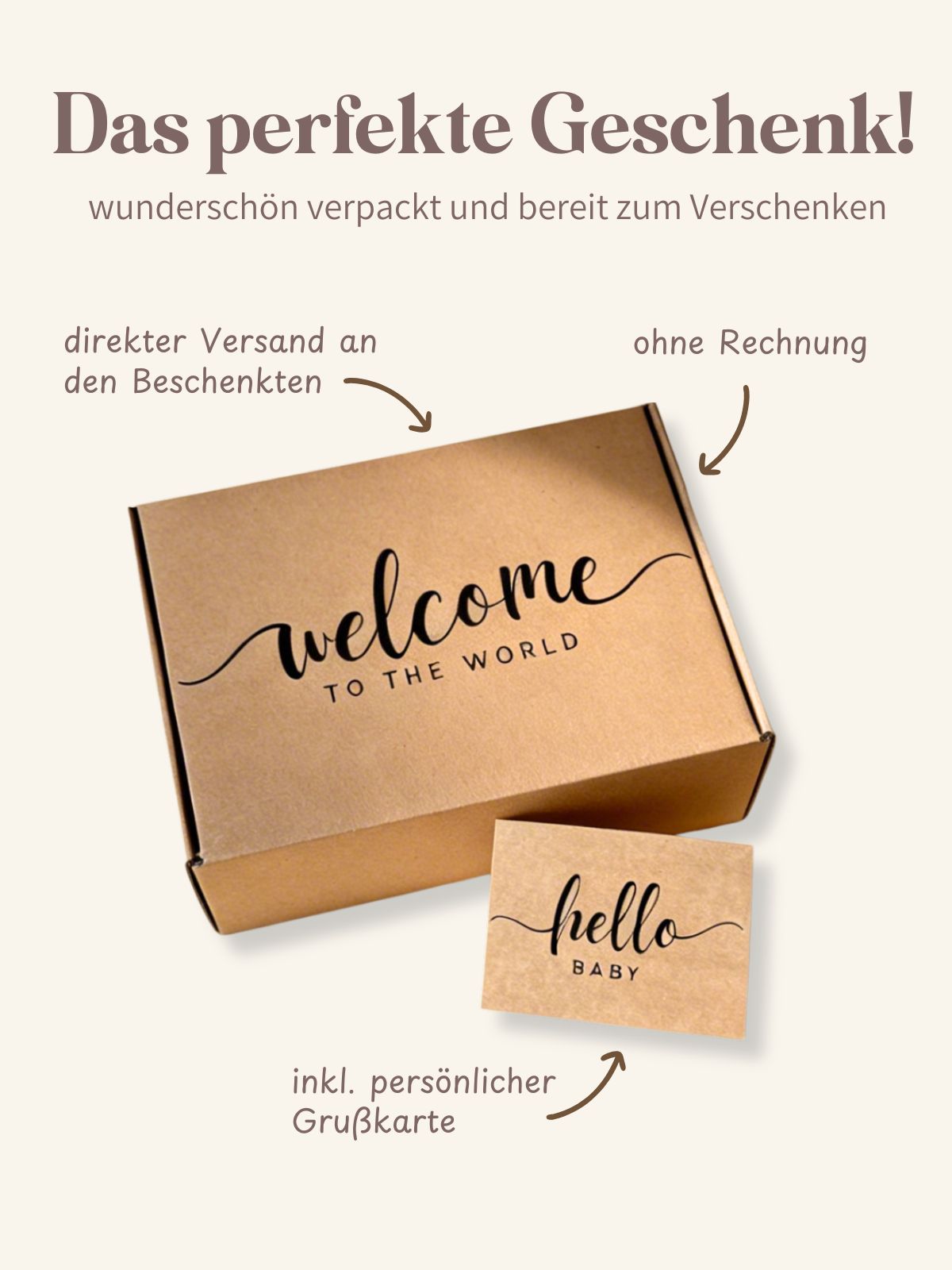 Geschenkbox inkl. Grußkarte