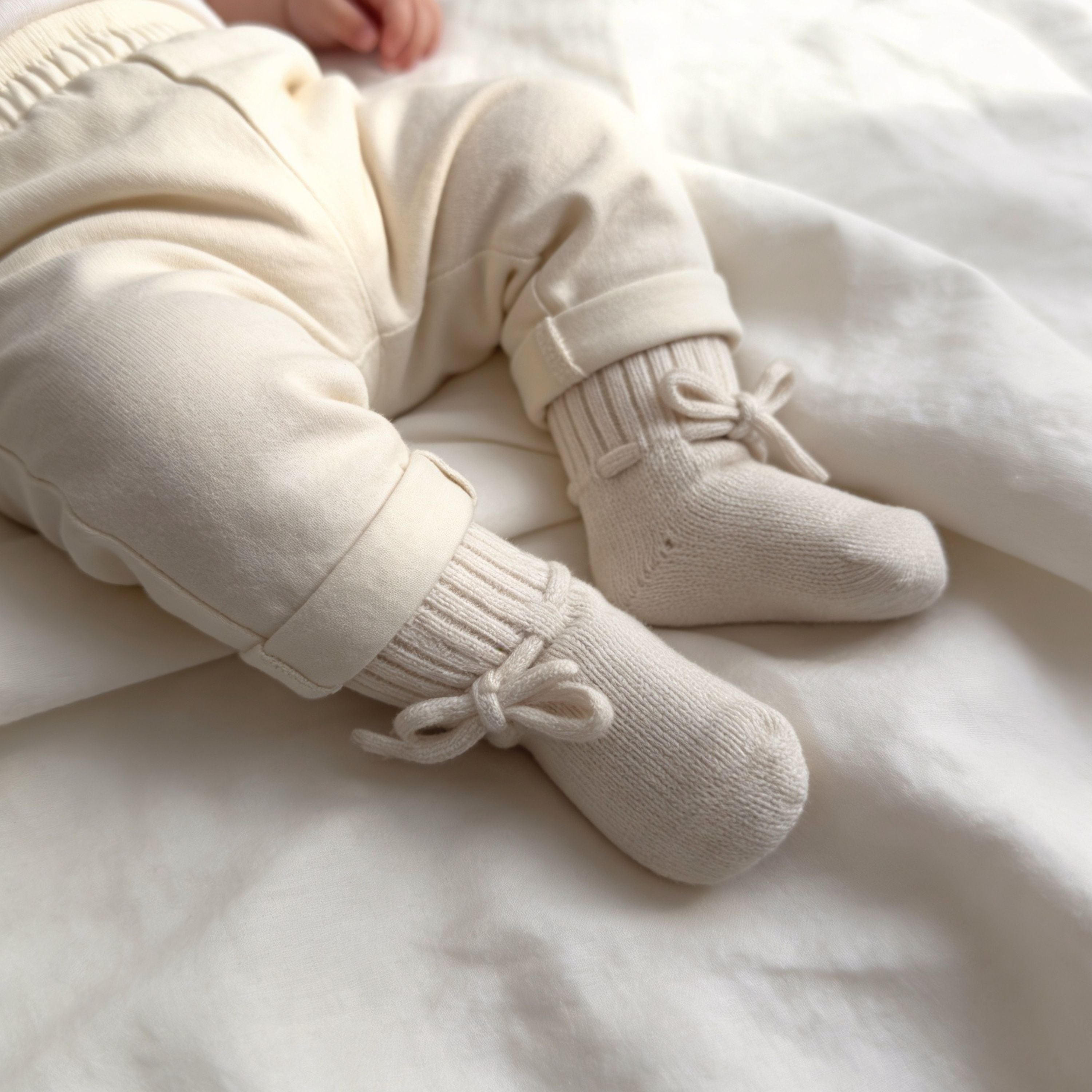 BABYSCHUHE IN CREME