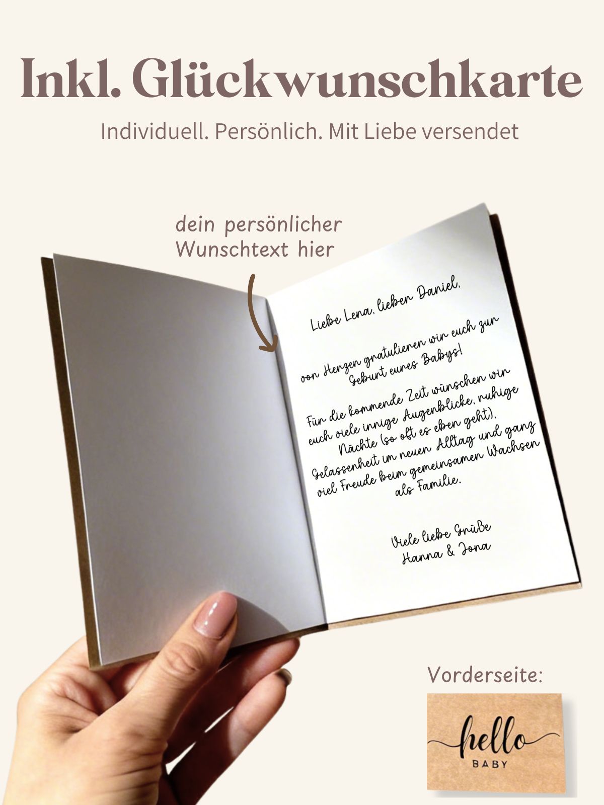 Geschenkbox inkl. Grußkarte