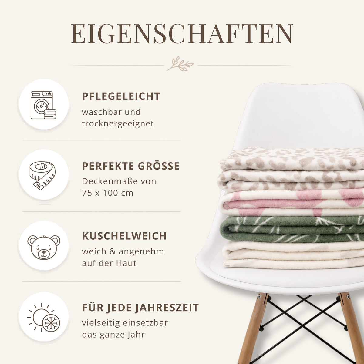 BIO-BABYDECKE 'LENI'