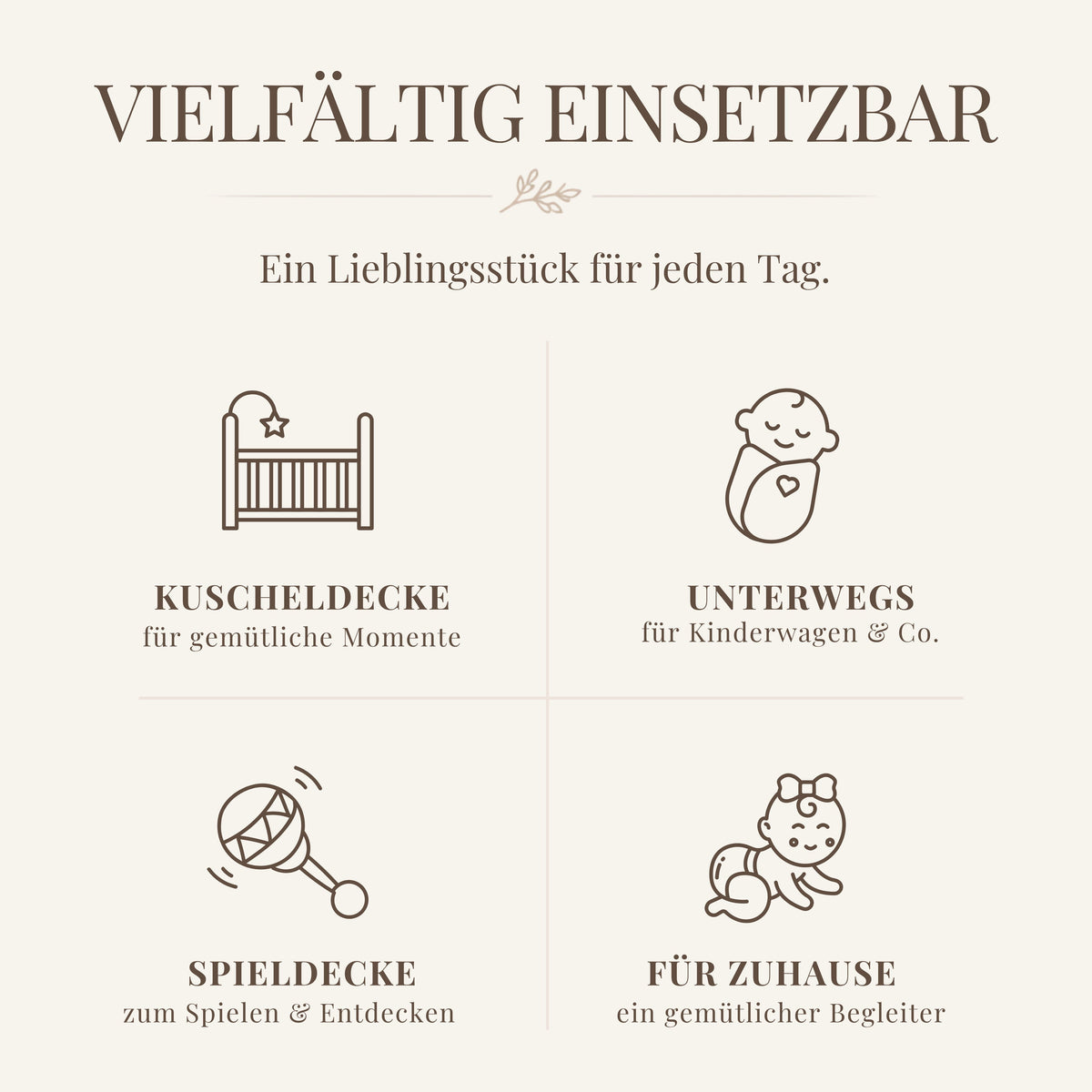 BIO-BABYDECKE 'LENI'