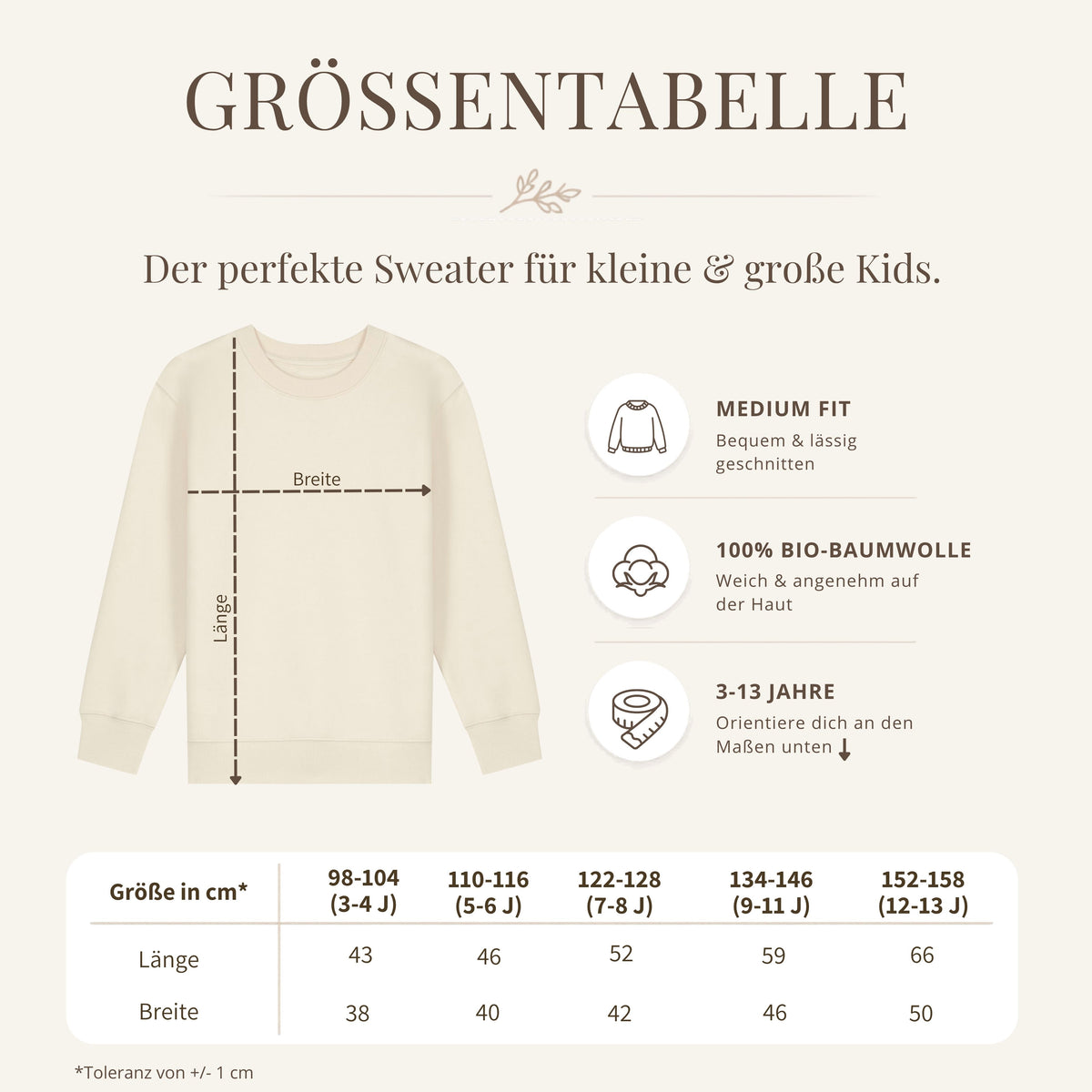 Babyccino Club - KIDS SWEATER aus Bio-Baumwolle